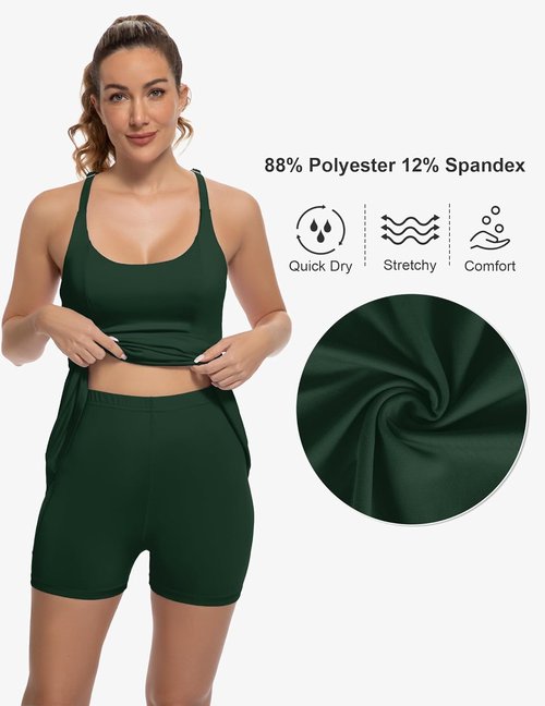 GGOV Tennis Dress - Women's Athletic Golf Dress with Pockets & Adjustable Straps | Backless Design
