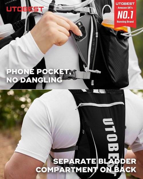 Hydration Vest 5L by [Brand Name] - Lightweight, Breathable & Sweatproof for Trail Running & Cycling