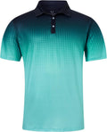 uideazone Men's Golf Shirt - Moisture-Wicking Dry Fit Athletic Polo | 3D Print Short Sleeve