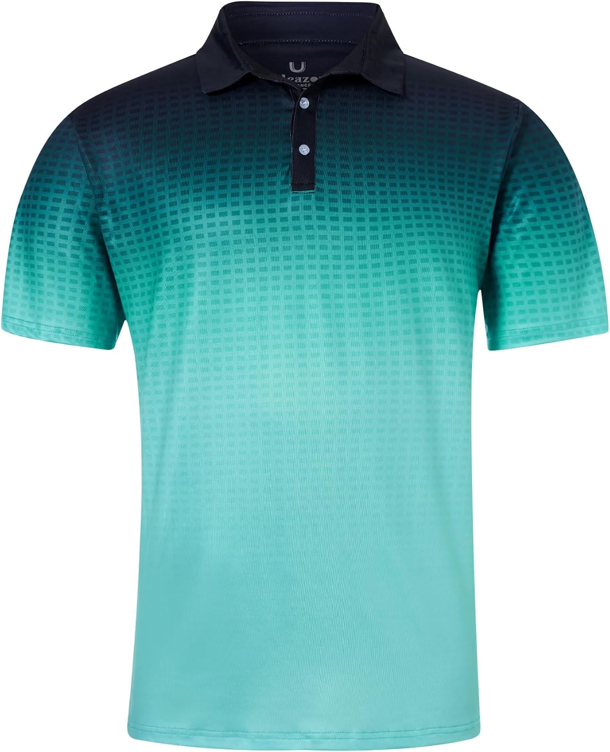uideazone Men's Golf Shirt - Moisture-Wicking Dry Fit Athletic Polo | 3D Print Short Sleeve
