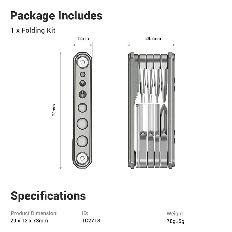 SmallRig 9-in-1 Universal Folding Multi-Tool for Videographers TC2713