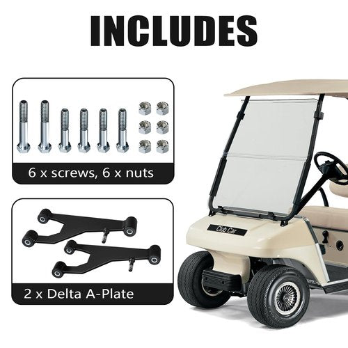 Shu-Ran Golf Cart Delta A-Plate Sub Assembly for Club Car DS 1993-UP Gas and Electric Golf Carts, Replace OEM# 1016353 (2 Pack)