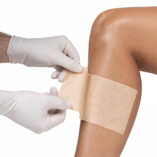 MEDSTOCK Non-Woven Fabric, Beige Fixer Roll, 2" x 11 yds, 1 Roll, Wound Care, Adhesive Dressing Tape, Medical Device Securer, Flexible and Soft, Stable and Dependable, Increases Patient Comfort