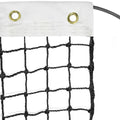 Aoneky 42 FT Tennis Net Replacement, Heavy Duty 2mm Twisted Polyethylene Outdoor Net with Vinyl Coated Steel Cable for Permanent Court