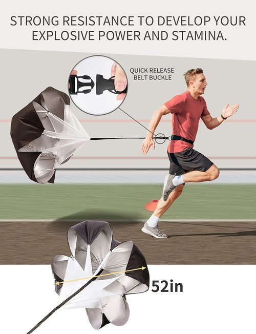GHB Agility Ladder - Speed Training Workout Ladder with 12 Rungs, 20ft Length & 6/10 Cones