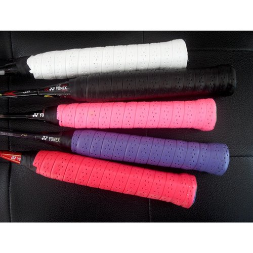 N-KONGJIAN 4PCS Tennis/Badminton Racket Grips, Badminton Hand Glue Outdoor Anti-Slip Badminton Tennis Racket Handle Grip Bands Tape, Wrap Your Racquet for High Performance （Black）