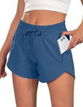 BMJL Women's Running Shorts - High Waisted 2.5" Athletic Gym Shorts with Zipper Pockets for Summer