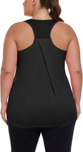 ForHailey Plus Size Athletic Tank Tops - Racerback Flowy Workout Shirts for Yoga & Running | Summer Sleeveless