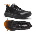 OrthoComfoot Men's Orthopedic Wide Sneakers: Plantar Fasciitis Diabetic High Arch Trail Sneakers, Comfortable Arch Support Heel Foot Pain Relief Road Running Walking Shoes Black Size 9