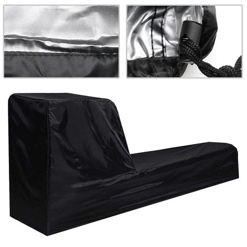 Fitness Rowing Machine Dust Cover 210D Oxford Fabric 95" x 24" x 40" Black Rowing Waterproof Machine Cover Fitness Equipment Protector