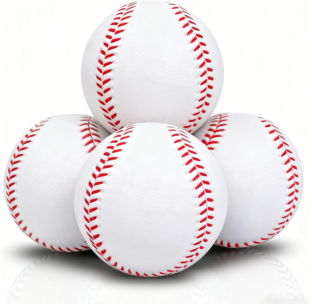 Skiennix 9-Inch Foam Baseballs - 4 Pack Soft Training Balls for Indoor/Outdoor Practice