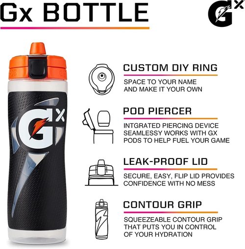 Gatorade Gx | Marble Yellow Sports Drink - 30 Oz Hydration Solution for Athletes