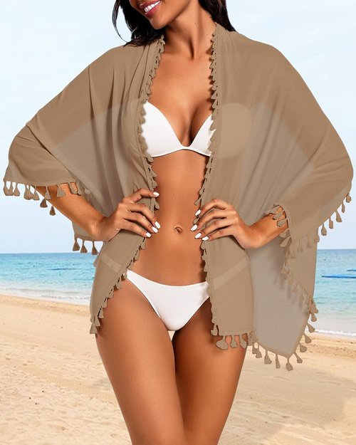 CHICGAL Beach Sarong Wrap - Stylish Tassel Swimsuit Cover-Up for Summer | Casual Swimwear