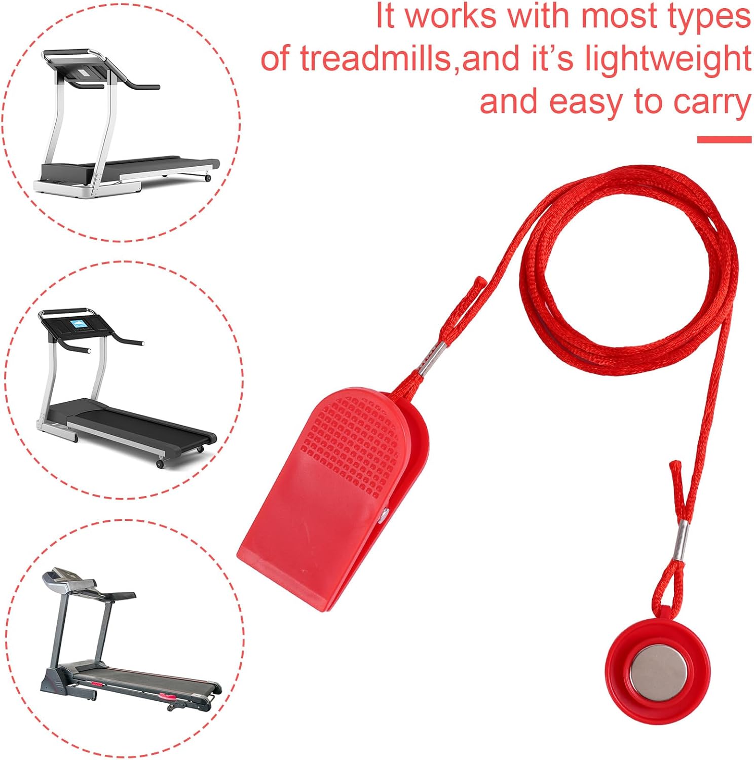 Skiennix Treadmill Safety Keys - Universal Magnetic Key Replacement for Emergency Stop | 2-Pack