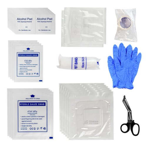 VPRIME SAFETYFY 34 Pack Wound Closure Strips, Zip Stitches Wound Closure Kit 6PCS Repair Wounds Without Stitches, Sutures Butterfly Bandaids for Cut Care, Skin Closures, Outdoor Survival, Trauma Care