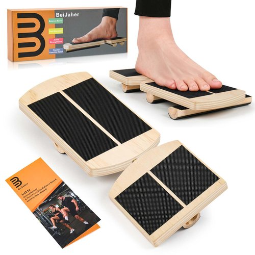 Ankle Strengthener & Single Leg Balance Board, Foot Strengthener for Plantar Fasciitis & Achilles Tendonitis, Physical Therapy, Sprain Recovery & Arch Support-Nature