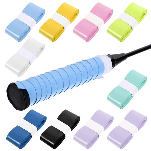 Xthrotsenk 10 PCS Overgrip Tennis Racket Pickleball Grip Tape Pickleball Overgrip Tape Tennis Anti-Slip Comfortable Handle for Rackets Badminton Multicolor