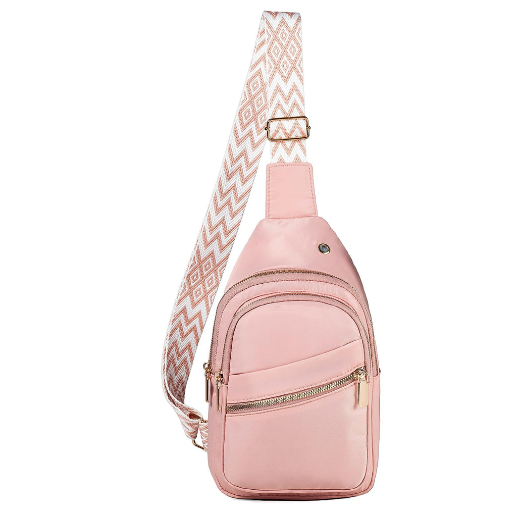 Xsecnua Crossbody Sling Bag Small Sling Backpack, Cross Body Bag Chest Bag for Women Men Travel Hiking Daypack