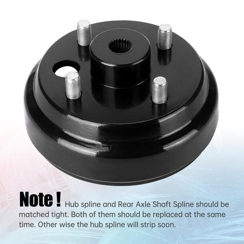 10L0L Golf Cart Brake Drum/Hub Assembly (Electric) for EZGO TXT Replaces OEM# 19186G1P