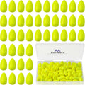Skiennix Bullet Fishing Foam Floats - Durable Snell Float for Spinner Rig Making | 60 PCS Yellow
