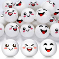 ShinyRelief 24 PCS Table Tennis Balls - Cute Emotion Designs | Fun Gift for Golfers & Players