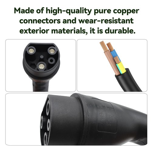 Golf Cart Charger Power Cord, Fits for Evolution ICON EV Golf Carts, 120V 3 Pin Charge Cable Assembly Replace 2.04.0620
