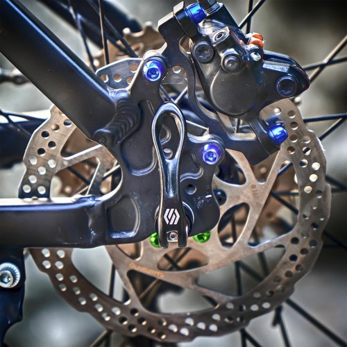 CNC Bike Quick Release Skewer Front & Rear Wheel Axle for Road Bike Wheel Hub.Black