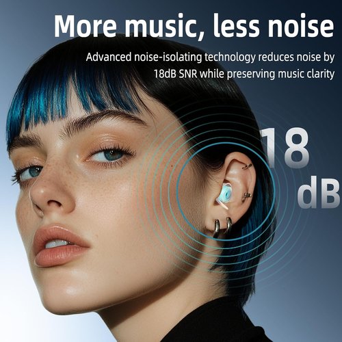 LYSIAN High-Fidelity Ear Plugs - Reusable Musicians Earplugs for Noise Reduction 18dB | 2 Pairs (L+S) - Clear Sound & Comfort
