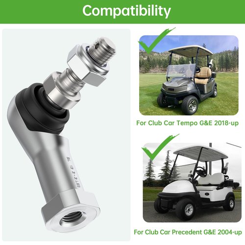 10L0L 2 Pack Ball Joint Tie Rod End Kit 102022601 102288301 Replacement for Club Car Precedent 2004-up & Tempo 2018-up Golf Cart