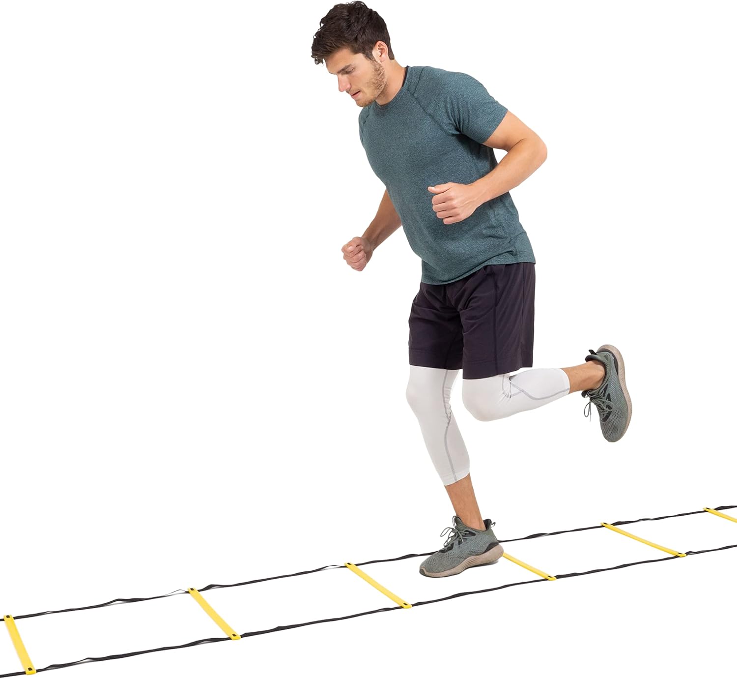 ProsourceFit Speed Agility Ladder - Enhance Speed Training & Sports Agility | 8, 12, 20 Rung with Free Bag