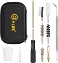 CVLIFE Gun Cleaning Kit - 9mm/.380/.357 Caliber Pistol Cleaning Set with Bronze Bore Brush & Organizer Case