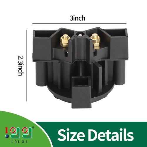 10L0L Golf Cart 2 Prong DC Charger Plug Receptacle for 36 Volt Club Car All Year, EZGO Pre-1983, Yamaha G14/G16 Electric Models, OEM 18548G1, JN4-H6181-00, 8428