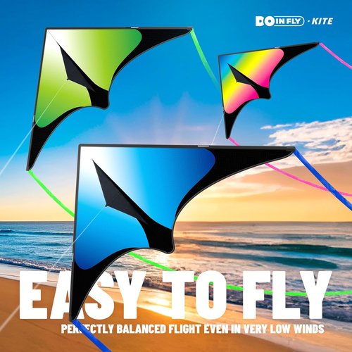Delta Kite - Easy to Fly for Kids & Adults | Perfect for Family Outings & Outdoor Fun