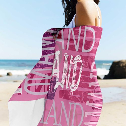 Jecivila Personalized Beach Towels for Kids - Quick Dry Microfiber, Custom Name, Large Size for Pool & Travel