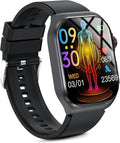 Health Smart | Fitness Tracker Smart Watch for Men & Women - 1.87'' Display, Heart Rate, Sleep & Stress Monitor, IP68 Waterproof, Black
