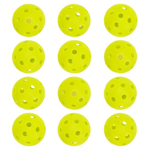 Franklin Sports Mini Training Pickleballs - 1.65" Inch Practice Pickleballs - Indoor + Outdoor Balls for Speed, Control + Accuracy Training - Yellow - 12 Pack