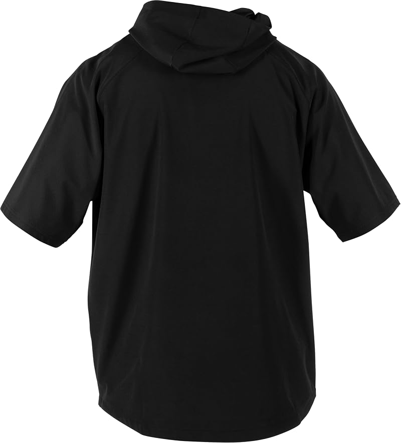 ColorSync Short Sleeve Hooded Cage Jacket - Large, Black