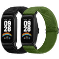 2 Pack Elastic Bands Compatible with Xiaomi Smart Band 9 Active Women Men, Soft Nylon Replacement Sport Wriststrap for Redmi Band 3