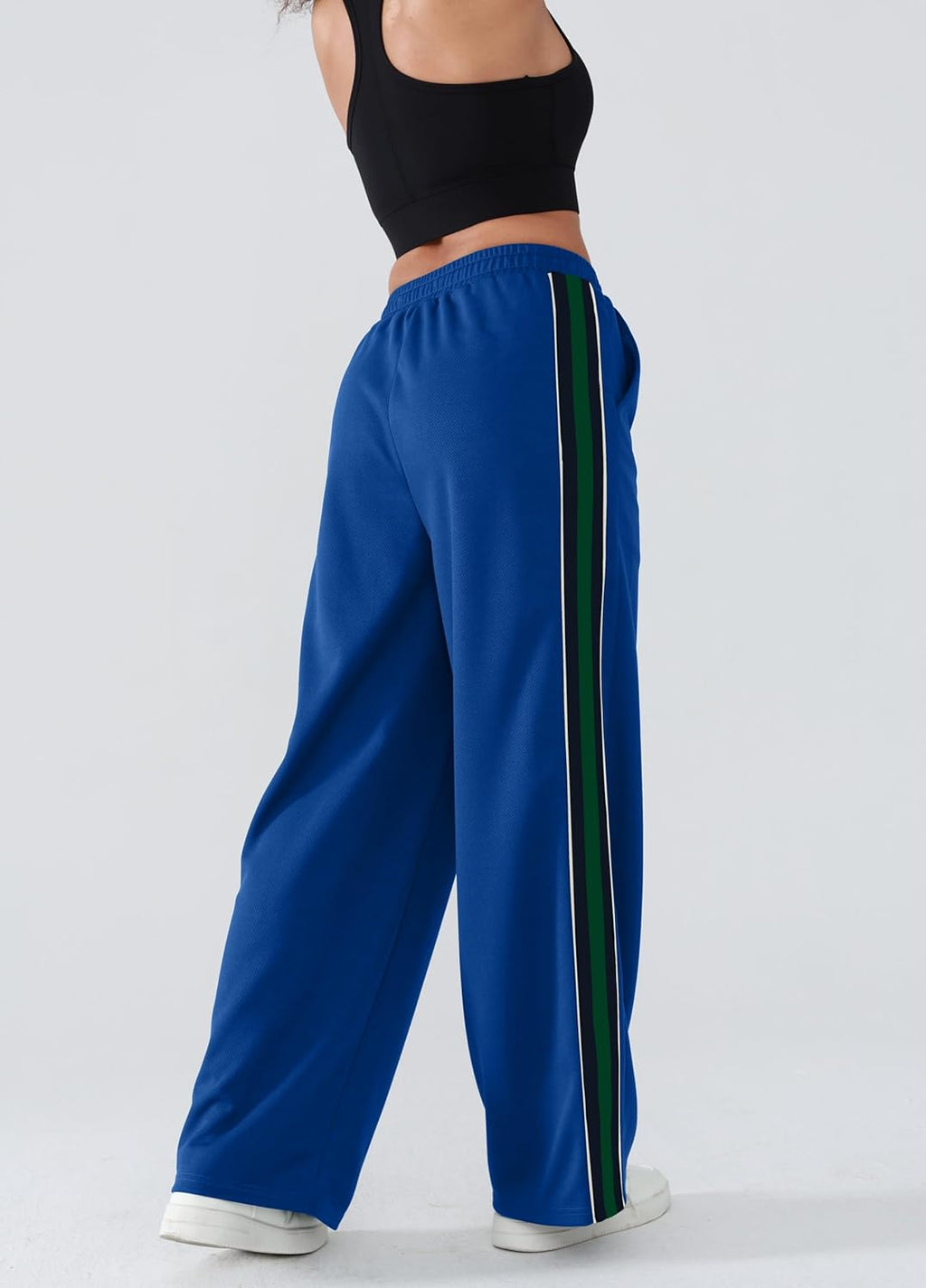 Skiennix Women's Wide-Leg Track Pants - High Waist, Quick-Dry Athletic Pants with Pockets