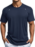 MAGCOMSEN Men's Dry Fit Athletic Shirt - Lightweight Mesh Short Sleeve for Performance & Hiking