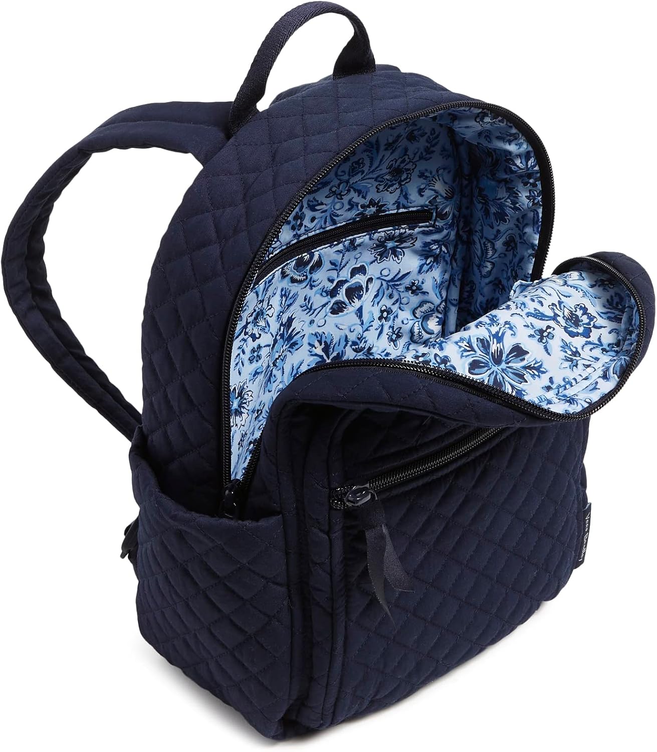 Vera Bradley Small Cotton Backpack - Stylish True Navy Design | Perfect for Everyday Use