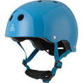 Triple Eight LIL 8 Dual Certified Sweatsaver Kids Skateboard and Bike Helmet with Padded Chin Buckle, Blue Glossy, (3928)