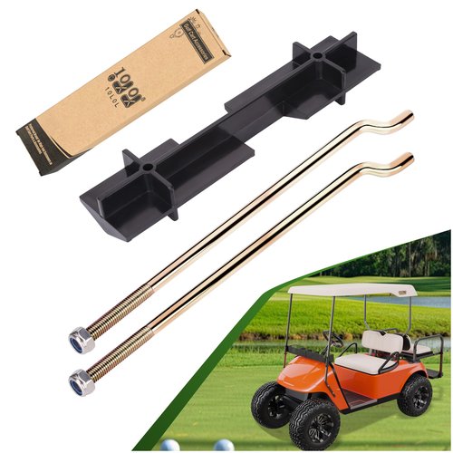 10L0L Battery Hold Down Retainer Plate and Rods Kit with Nuts for EZGO TXT 1994-up Gas and 36 Volt Electric Golf Cart, OEM 70045-G01, 01101-G01
