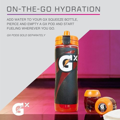 Gatorade Gx Sports Bottle - Faded Flag Design | Durable 30oz Plastic Hydration Solution