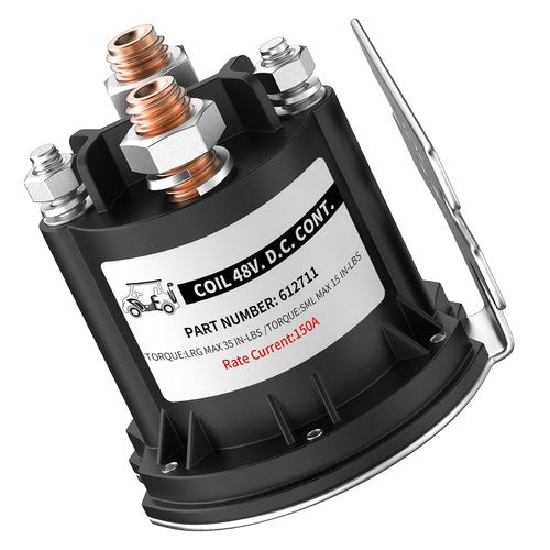 DRIVE UP 48 Volt Solenoid for EZGO TXT Electric 2010-Up & All 48V MPT 800/1000 Vehicles Golf Cart,OEM 612711