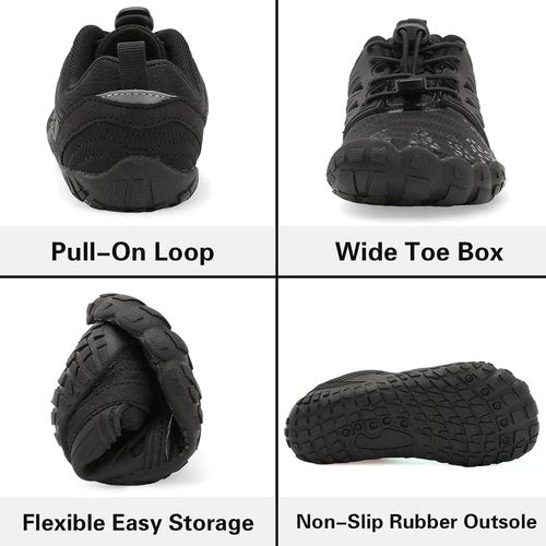 L-RUN Kids Water Shoes - Quick Dry Barefoot Sneakers for Beach & Pool | Non-Slip Outdoor Athletic Footwear