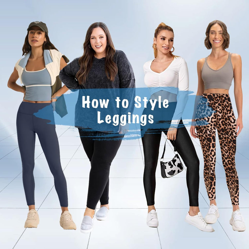 Skiennix High Waisted Leggings - Tummy Control, No See-Through Yoga Pants with Pockets | Reg & Plus Sizes