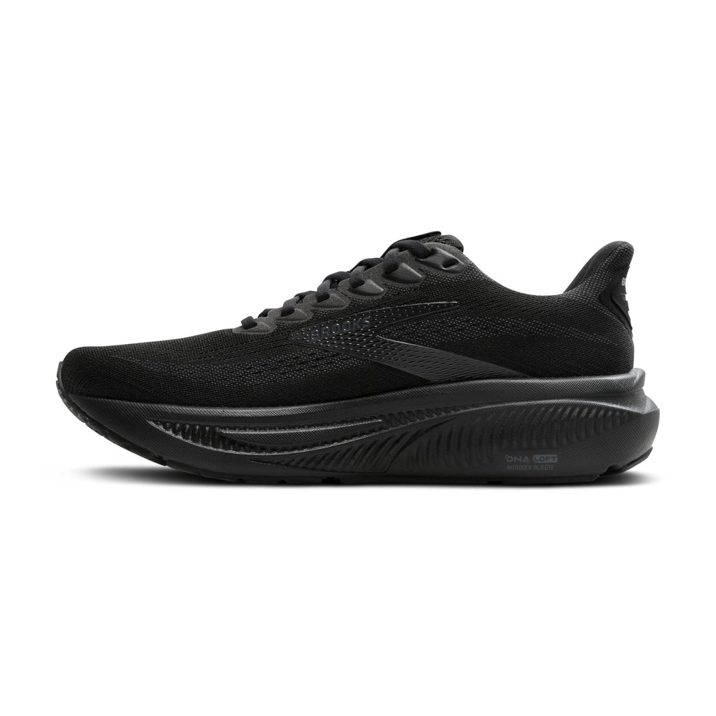 Brooks Women’s Ghost 17 Neutral Running Shoe - Black/Black/Ebony - 5.5 Wide