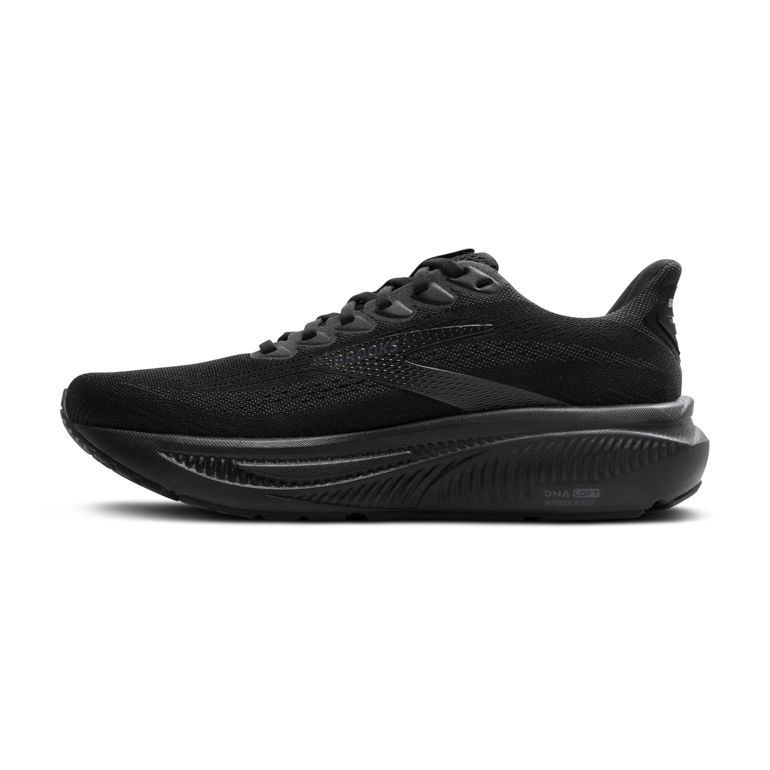 Brooks Women’s Ghost 17 Neutral Running Shoe - Black/Black/Ebony - 5.5 Wide