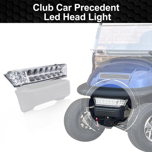 Orle Oko Golf Cart LED Headlight Bar for Club Car Precedent 2004-Up Electric and Gas, 12V Precedent Front Head Light Bar Replaces OEM 102524801,1025248-01